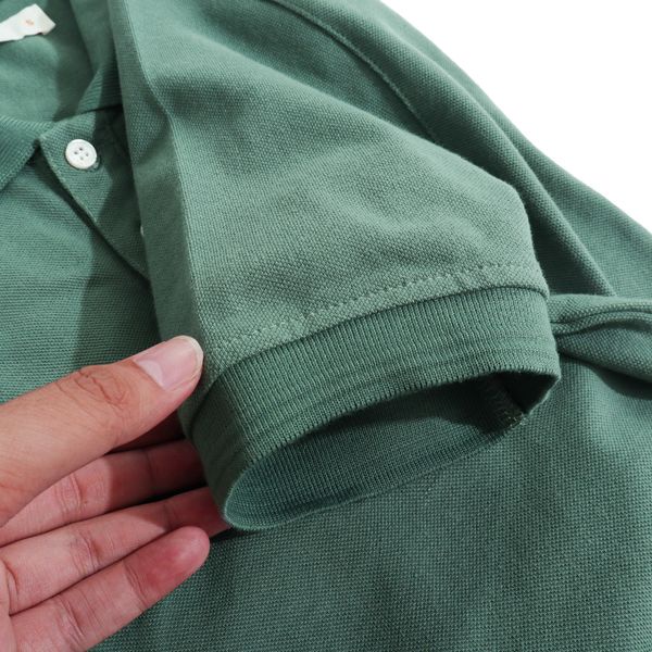 Áo Thun Polo Nam Cổ Bẻ Màu Xanh Lá BY COTTON Premium Basic Green Polo