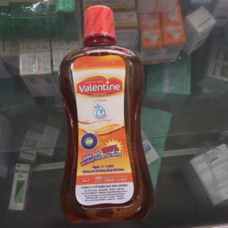 Nước súc miệng Valentine 500ml sp của Sao Thái Dương
