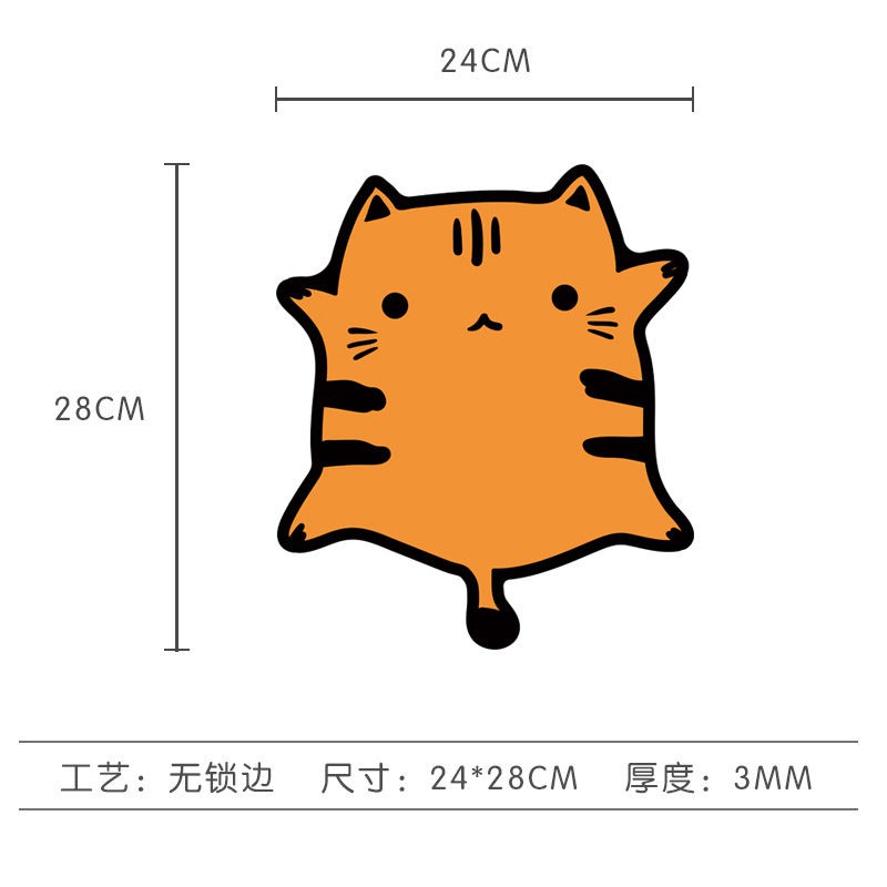 Miếng Lót Chuột Hình Mèo Anime Xinh Xắn