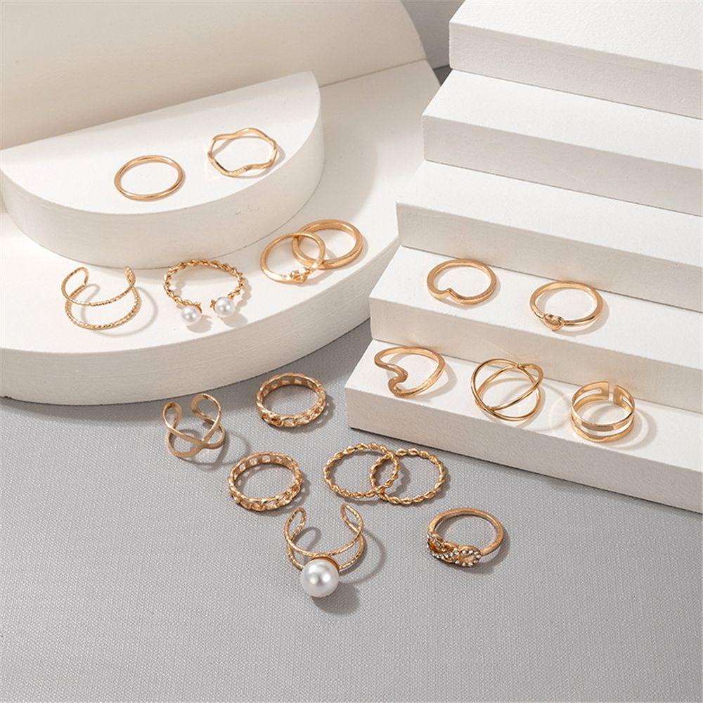 Set 18 Nhẫn Đeo Đốt Ngón Tay Phong Cách Bohemian