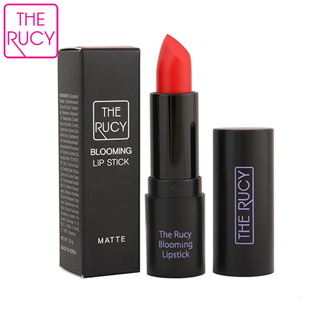 Son Matte bền màu The Rucy Blooming Lipstick 3.5g màu 2 Grapefruit Red