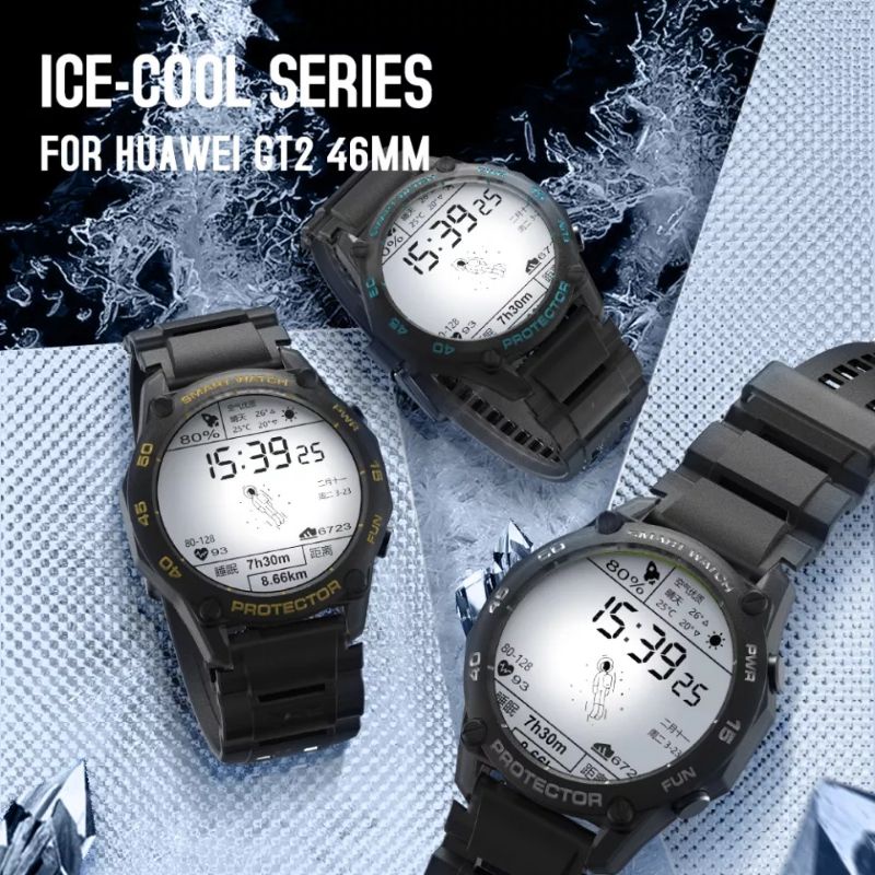 Bộ ốp và dây Sikai cho đồng hồ Huawei GT2 46mm thể thao