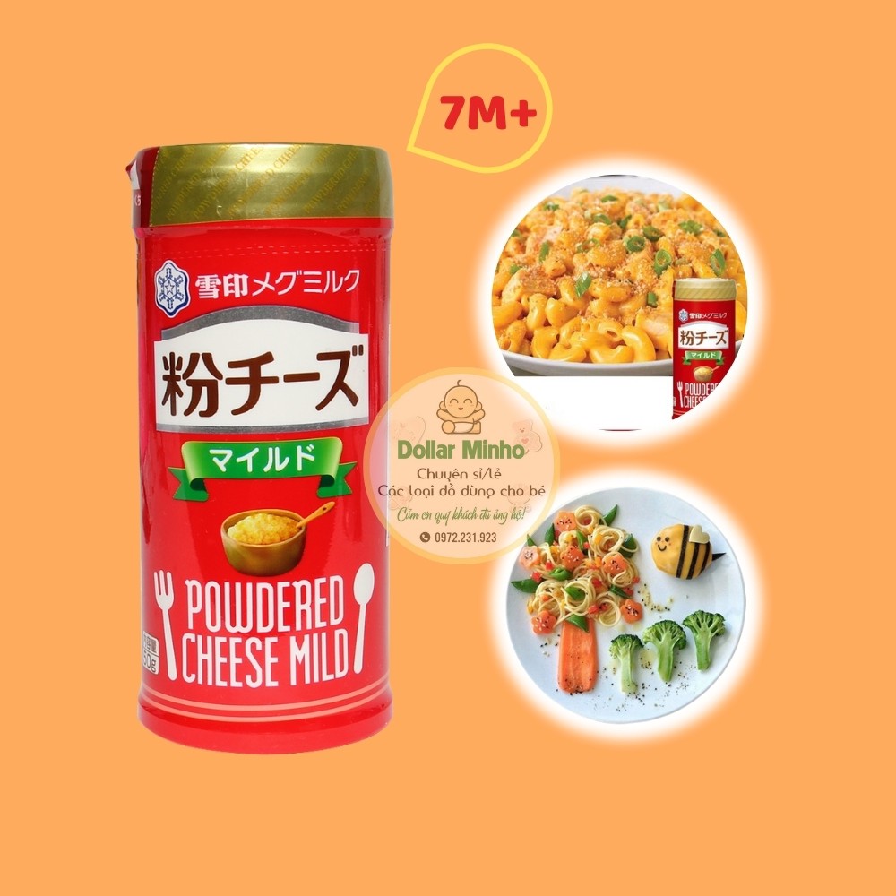 Bột phô mai rắc Meg 50g Nhật Bản Thơm Ngon Cho Bé 7m+ kích thích vị giác của bé Dollar Minho