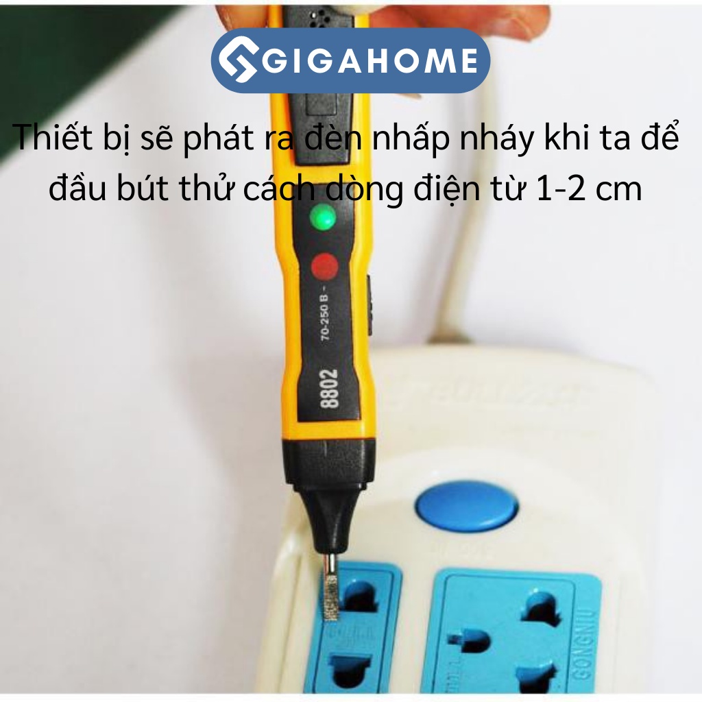 Bút Thử Điện Cảm Ứng Xuyên Tường GIGAHOME Có Đèn Báo Và Âm Thanh 4688