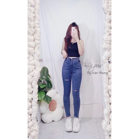Quần ôm co giãn rách nhẹ đùi🌵