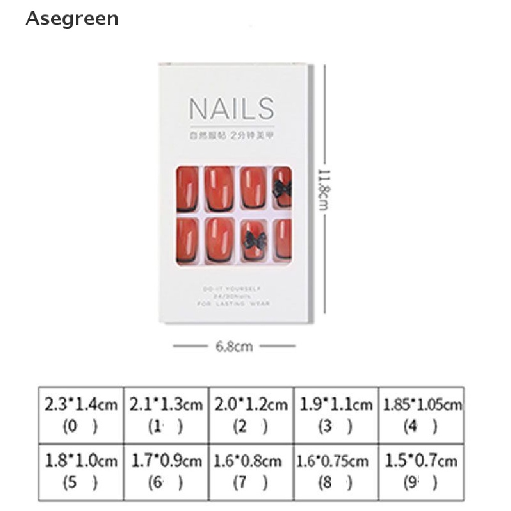 [Hàng mới về] Set 24 móng tay giả che phủ đầy đủ trang điểm cho nữ