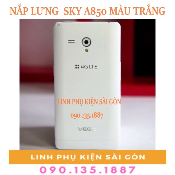 NẮP LƯNG SKY A850 MÀU TRẮNG