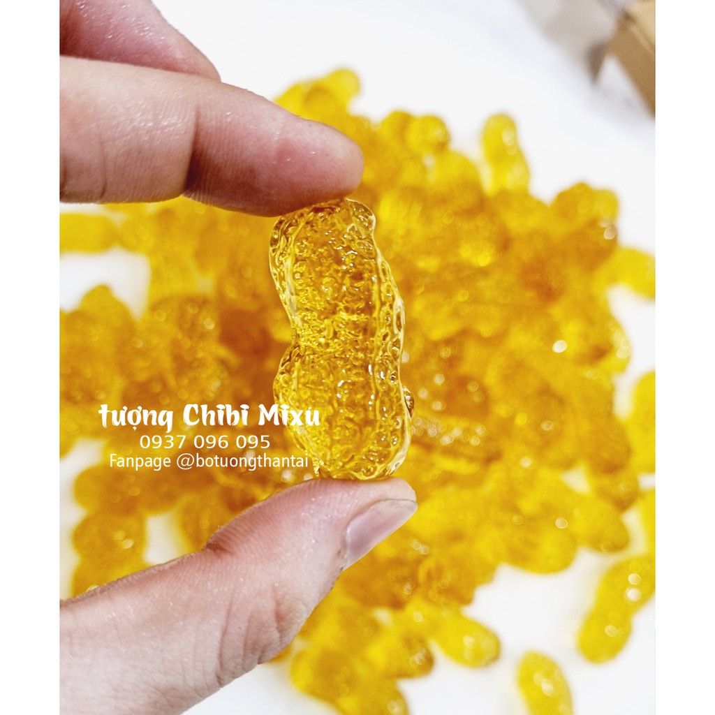 Hạt Đậu vàng Thần Tài phong thủy lưu ly chiêu Tài nạp Lộc 4.5cm | BigBuy360 - bigbuy360.vn