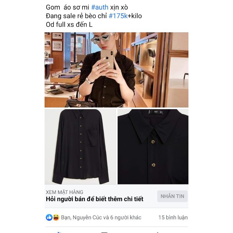 áo sơ mi mango