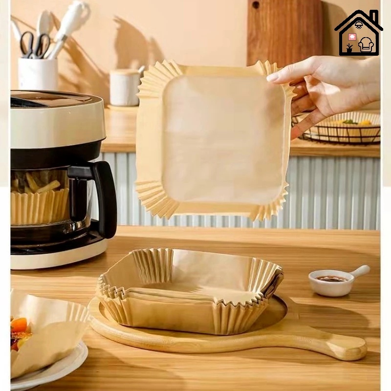 Bộ 50/100 Tấm Lót Nướng Bánh Hình Chữ Nhật Cách Nhiệt Tiện Dụng