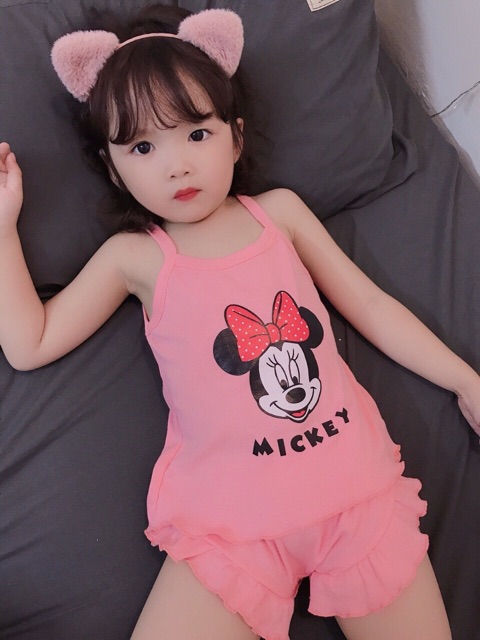 Set 2 dây chip Mickey cho bé gái