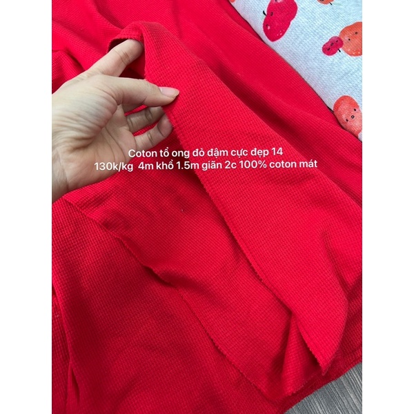 Vải tổ ong-Cotton hoa nhí-vải cotton 100% có 20 mẫu mã. mềm mượt, thấm hút mồ hôi.