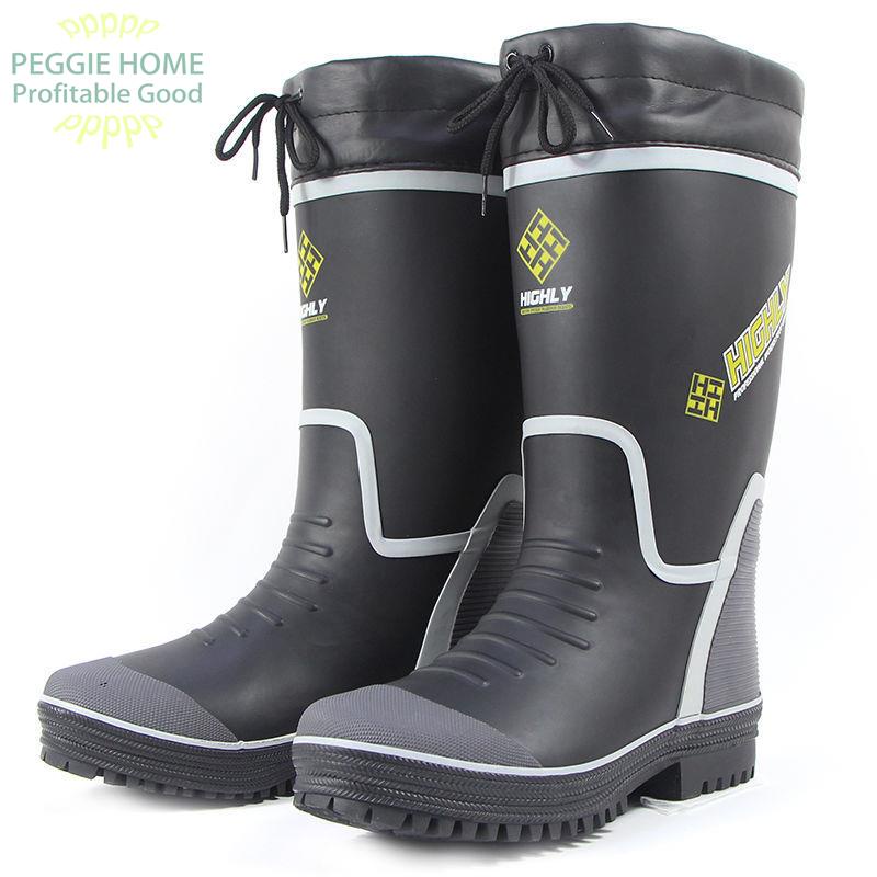 PEGGIE HOME21 thời trang cao su ống ủng đi mưa giày nước thoáng khí không trơn trượt câu cá thoải mái ngoài trời