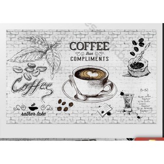 Combo tranh dán tường trang trí Cafe Trà sữa