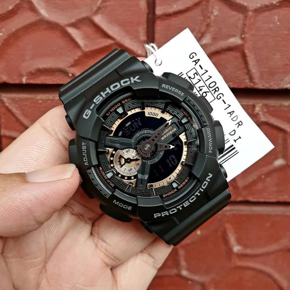 [ảnh thật] Đồng hồ thể thao nam Gshock GA110 Black