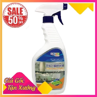 Chai xịt tẩy rửa vệ sinh nhà bếp ga từ Hàn Quốc bình nước lau đồ dùng phòng kitchen cleaner 500ml mini [HÀNG SẲN CÓ]