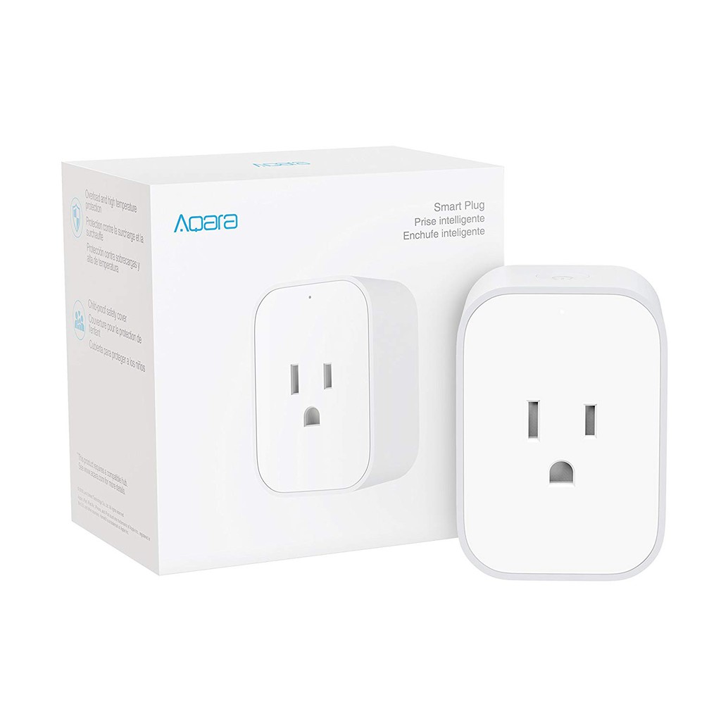 Ổ cắm điện thông minh tiêu chuẩn Mỹ Aqara Smart Plug (US) ZNCZ12LM - Hàng Chính Hãng BH 12 Tháng