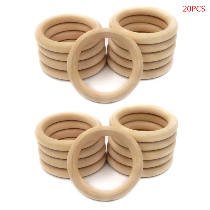 Set 20 Vòng Gặm Nướu 55mm Tự Nhiên Cho Bé Sơ Sinh