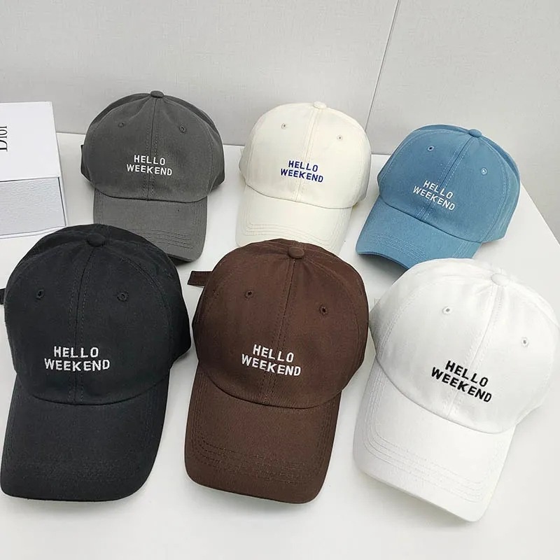 Mũ lưỡi trai ❤️ Nón kết thêu chữ helo weekeed chất nỉ nhung cao cấp form unisex nam nữ