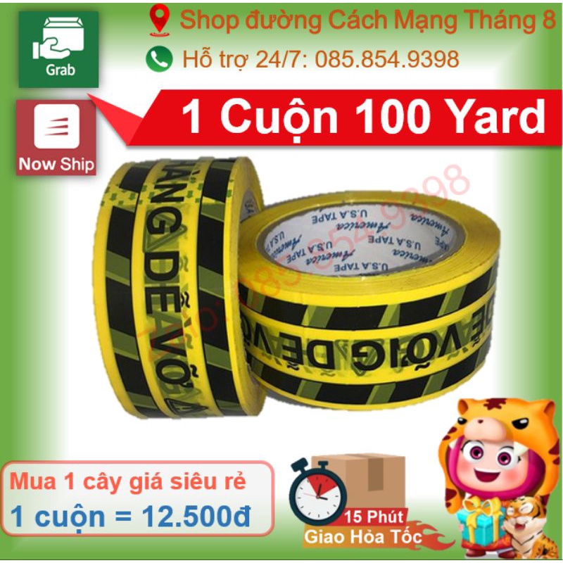 Băng keo HÀNG DỄ VỠ , không phai màu, siêu dính