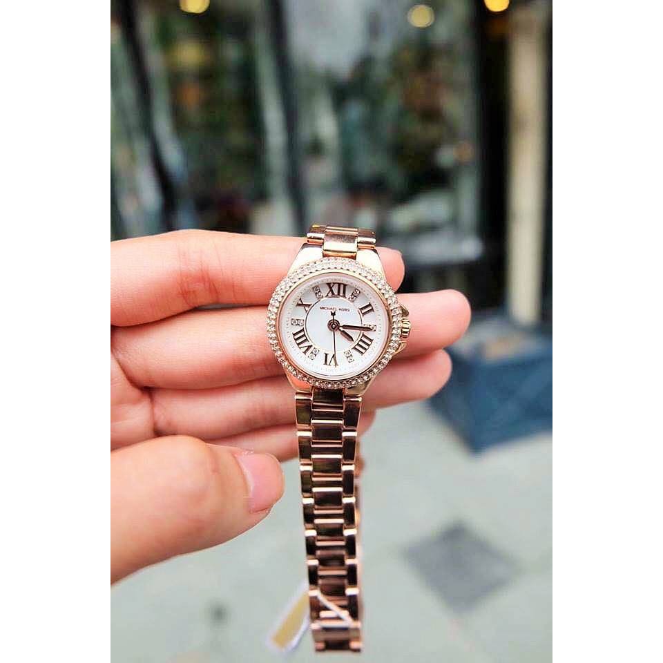Đồng Hồ Nữ Michael Kors Camille Mini Rose MK3253