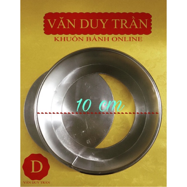 Khuôn nhôm tròn rời size 10 cm