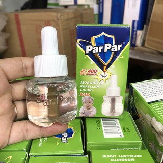 Lọ Tinh dầu đuổi muỗi Par Par 480h dùng cho các máy đuổi muỗi Par Par  ( Sẵn hàng )