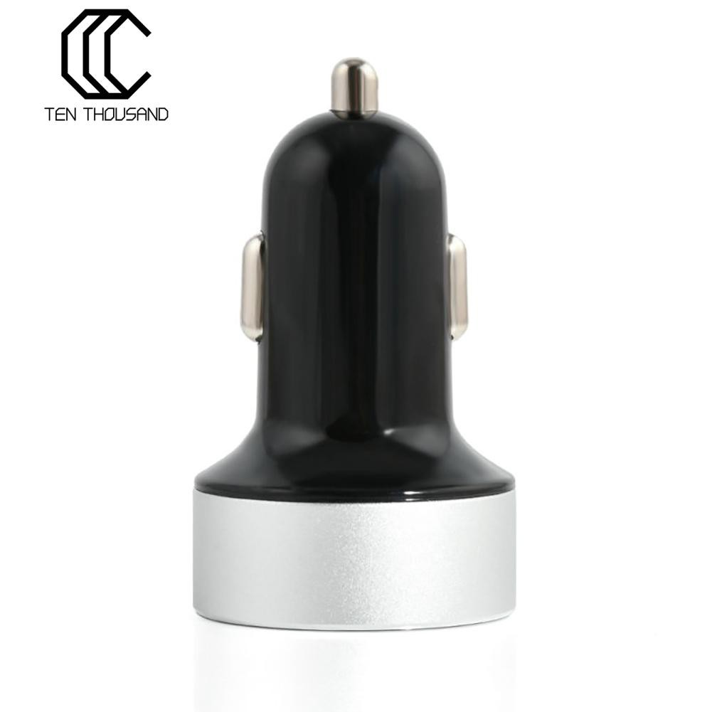Tẩu sạc cổng USB kép 5V/3.1A trên xe ô tô cho điện thoại IPhone Samsung | BigBuy360 - bigbuy360.vn