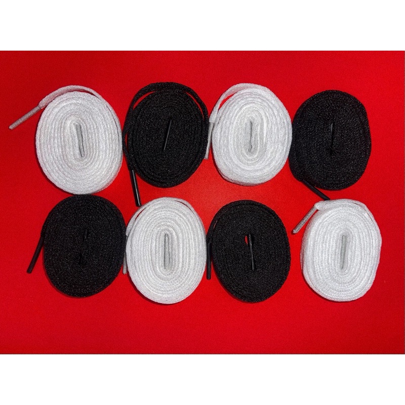 Dây giày sneaker tiêu chuẩn dài 1m2 basic đen trắng | black white