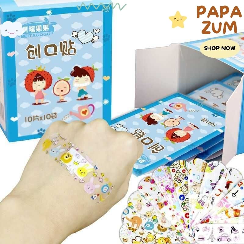 Hộp 120 miếng băng y tế urgo họa tiết hoạt hình dễ thương PAPAZUM 8239499524