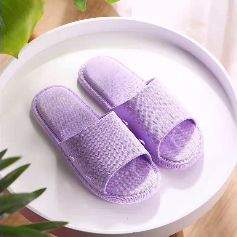DÉP NHỰA ĐI TRONG NHÀ CAO CẤP, KIỂU DÁNG THỜI TRANG MÀU GHI, PELLE STORE - DEP04