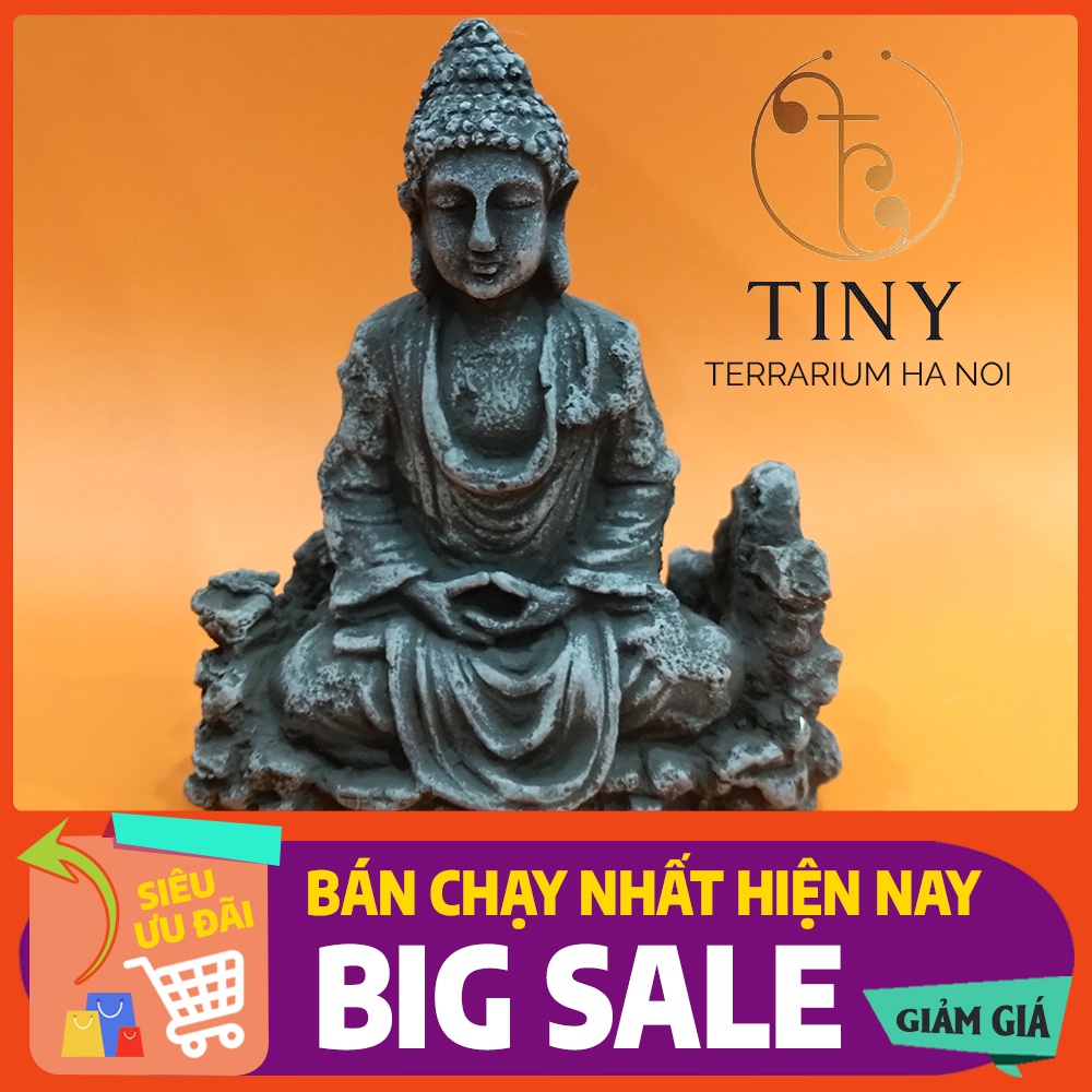 Mô hình tượng Phật Thích Ca trang trí bể cá, tiểu cảnh, terrarium