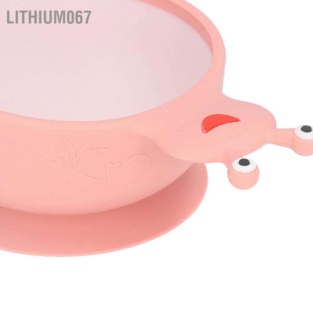 Lithium067 Lithium067 Bát ăn dặm silicone Nonslip Hút đa năng BPA Lò vi sóng không chứa An toàn cho trẻ em