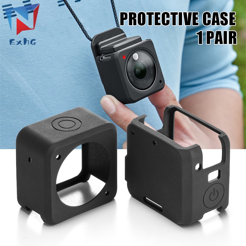 Vỏ bọc bảo vệ camera cầm tay bằng silicon mềm chống trầy đa năng chất lượng cao cho DJI Action 2