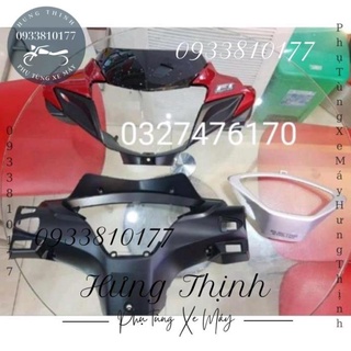 Bộ nhựa đầu đèn xe future x 125 màu đỏ chính hãng honda
