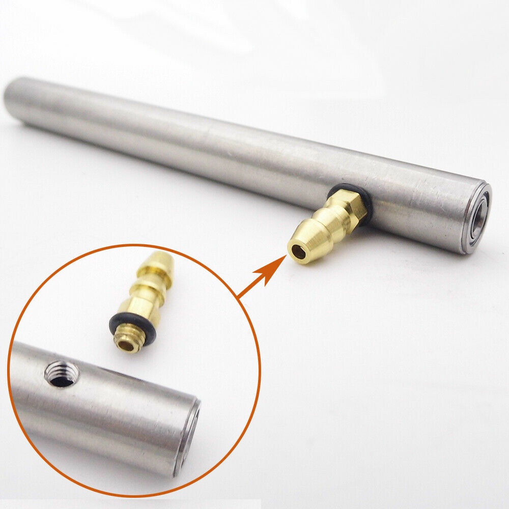 Trục chân vịt 4mm/5mm độ dài 10-30cm bằng inox  kèm lỗ châm nhớt để chế tàu/cano điều khiển từ xa