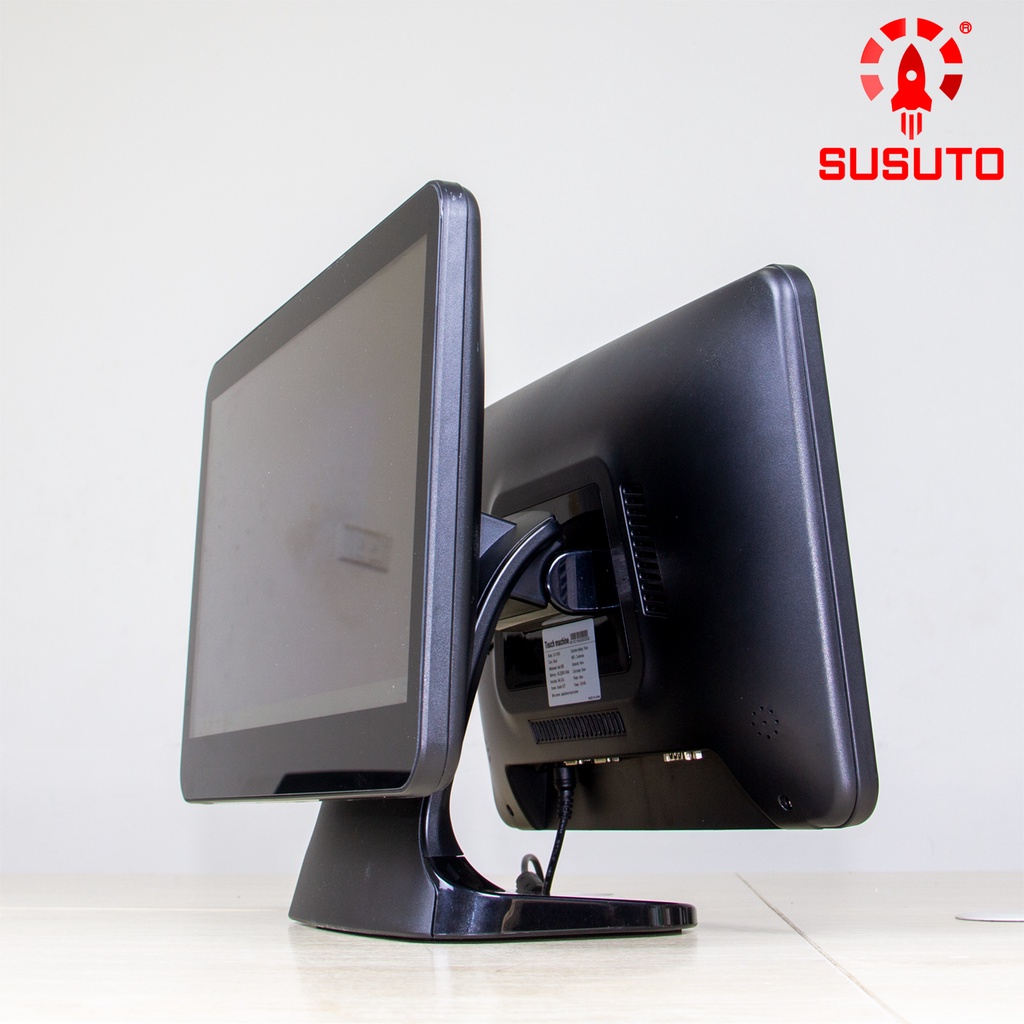 Máy POS bán hàng SC-110AS (J1900, 4G DDR RAM, 64G SSD, 15 inch, Black, 2 màn) | BigBuy360 - bigbuy360.vn