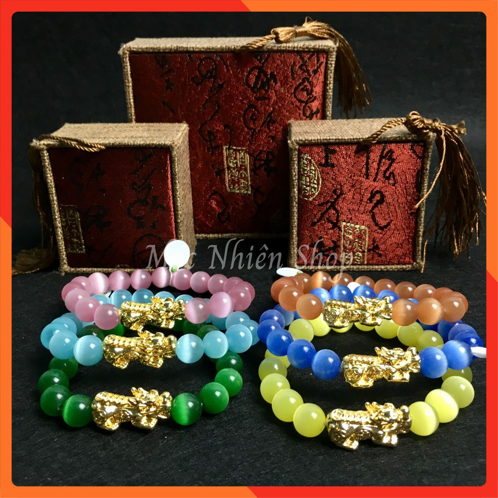 Vòng Tay Đá Mắt Mèo - size 8mm | BigBuy360 - bigbuy360.vn