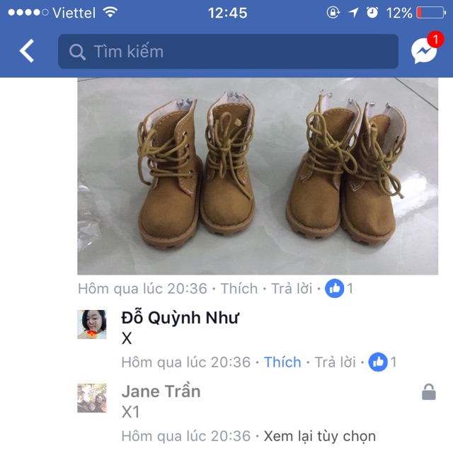 Bốt nâu Như quỳnh đỗ