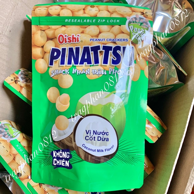Snack nhân đậu phộng Pinattsu Oishi các vị