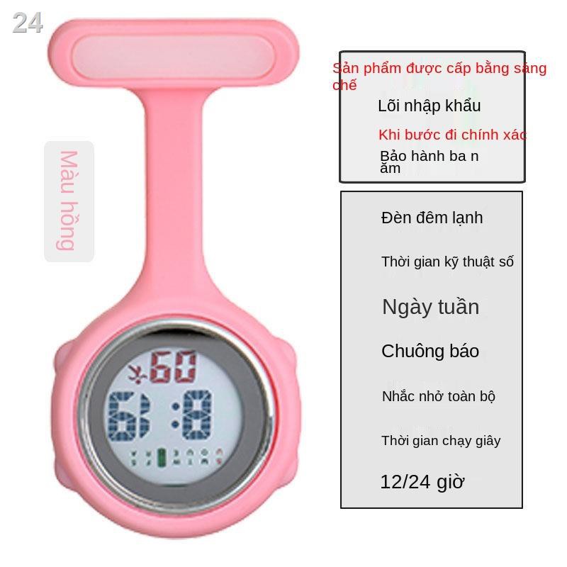 Y tá Đồng hồ đeo tế kỹ thuật số điện tử dành cho nam và nữ Silicone phát sáng dễ thương bỏ túi sinh viên Kỳ