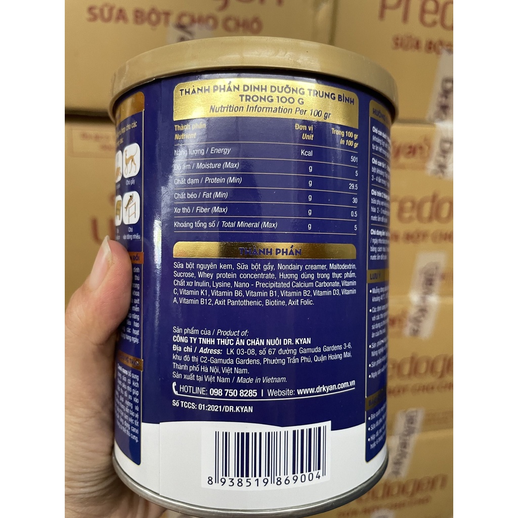 Sữa bột cao cấp cho chó mèo Petsure Premium lon sắt 400g - Dr.Kyan