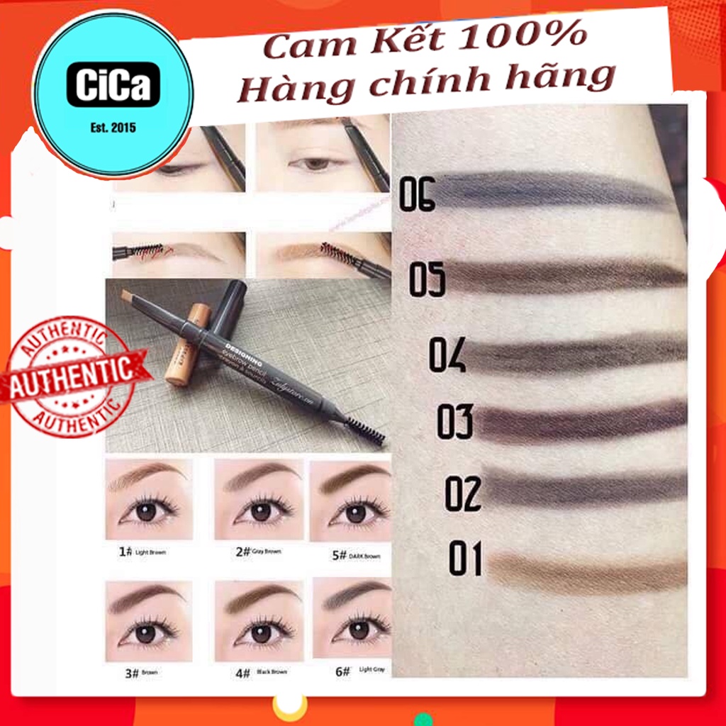 Chì Kẻ Mày The Face Shop - Chì Kẻ Mày 2 Đầu The Face Shop Designing Eyebrow Pencil