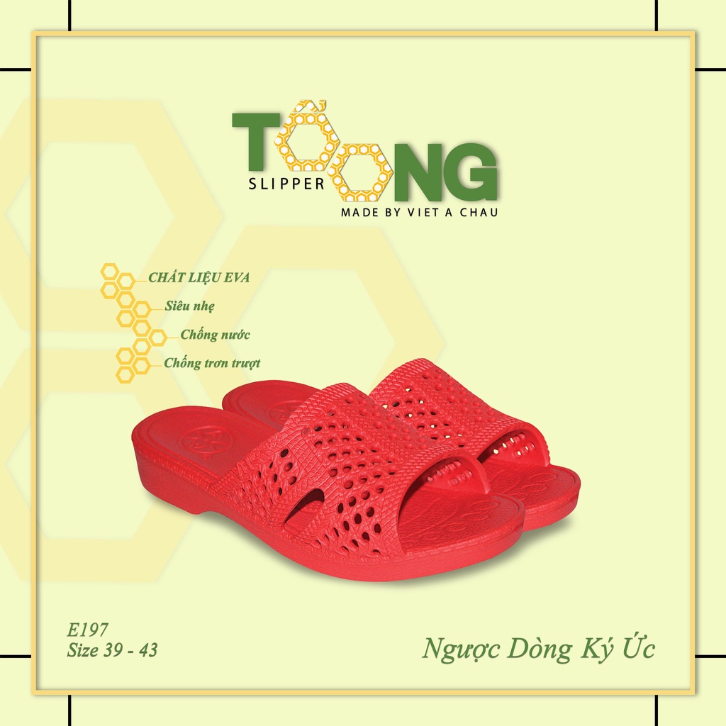 Dép tổ ong [Size 35-38] vật liệu EVA cao cấp siêu bền, siêu nhẹ, chống trơn trượt, FORM LỚN (Nên Lùi 1-2 Size)