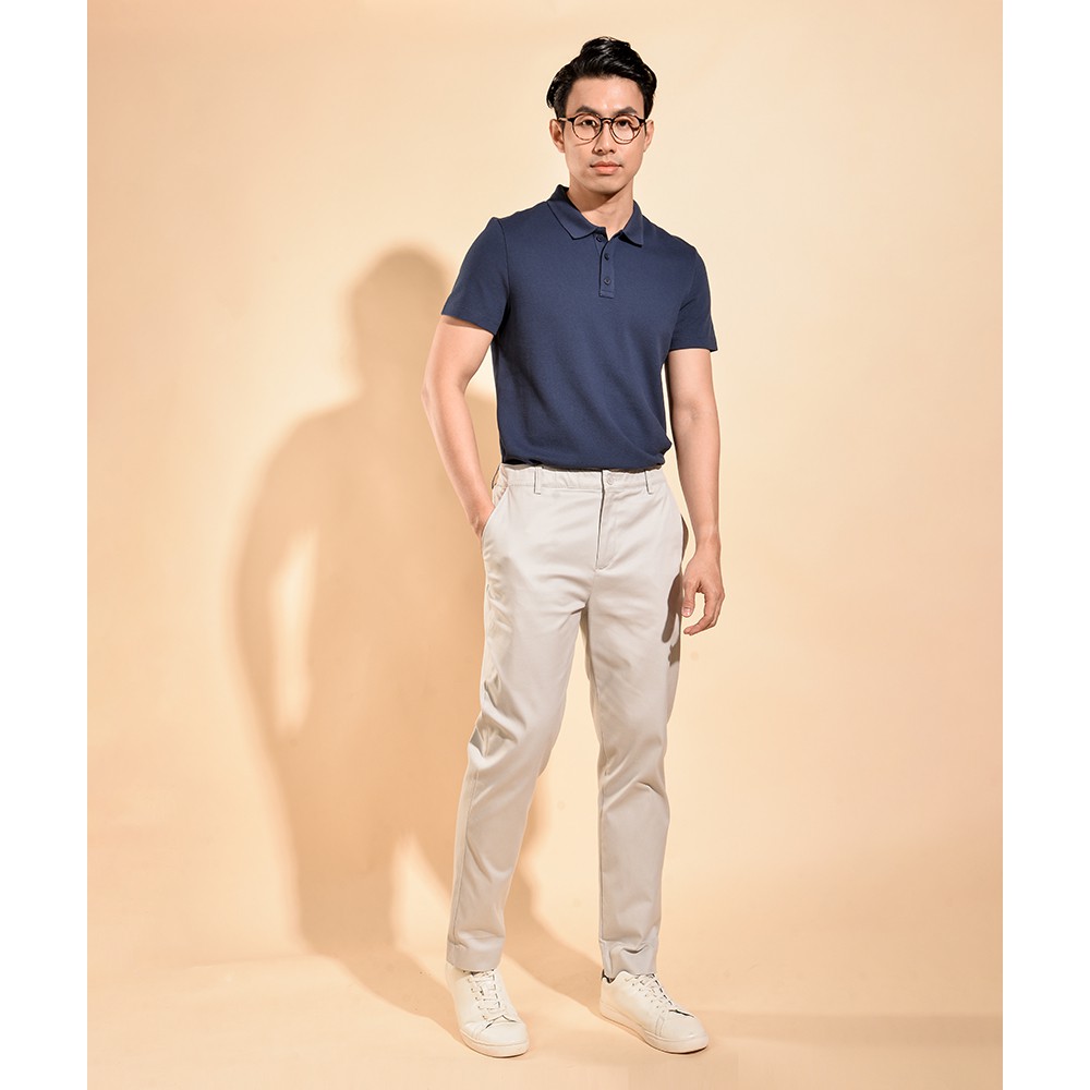 ROUTINE Quần kaki nam cotton co giãn 10F19PCA005 Quiet gray