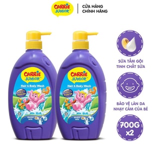 Tắm gội toàn thân em bé Tinh Chất Sữa Carrie Junior