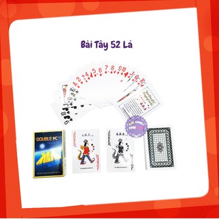 Bộ bài tây Double K 52 lá bằng giấy cứng