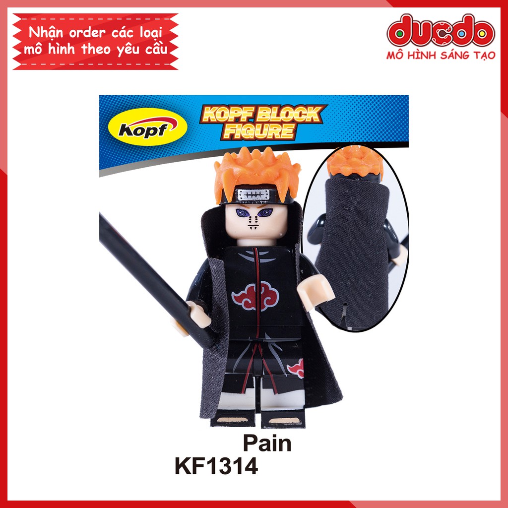 Minifigures các nhân vật Naruto , Mitsuki, Gaara - Đồ chơi Lắp ghép Xếp hình Mô hình Mini Kopf KF6112