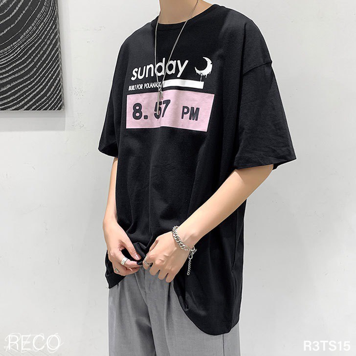 Áo thun, phông nam Hàn Quốc cao cấp dáng rộng tay lỡ T-Shirt Loose R3TS15