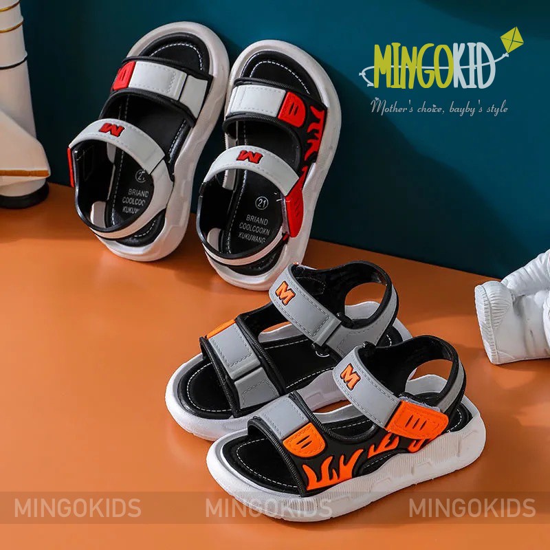 Dép Sandal Đế Mềm Mùa Hè Cho Bé 2021 MG66 chống trượt Dép xăng đan MingoKids